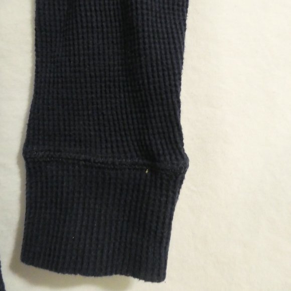 OLD NAVY | medium 7/8 | Long Sleeve Navy Blue Waffle Knit Crew Neck Shirt | NWOT - Picture 15 of 15